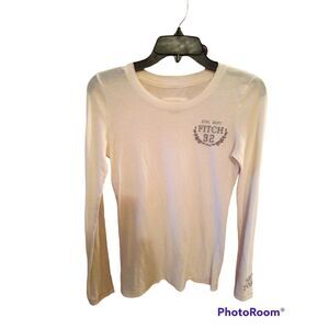 Abercrombie & Fitch Bella Elena rare top shirt creamy white grey top y2k ladies